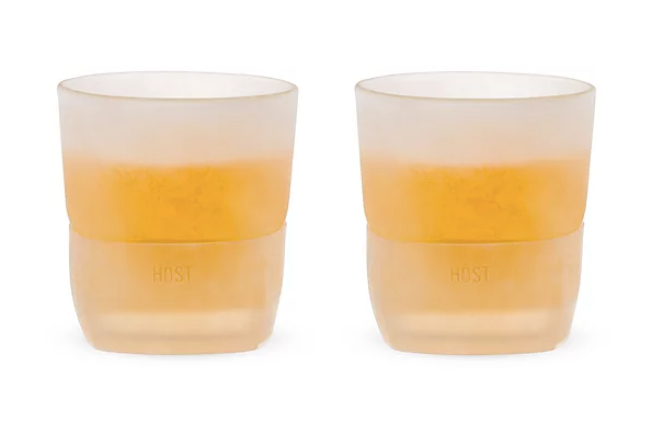 Glass Freeze Beer Glass Set of 2