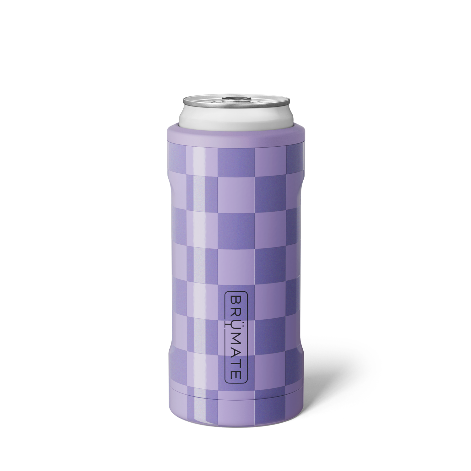 Slim Can- Lavender Checker