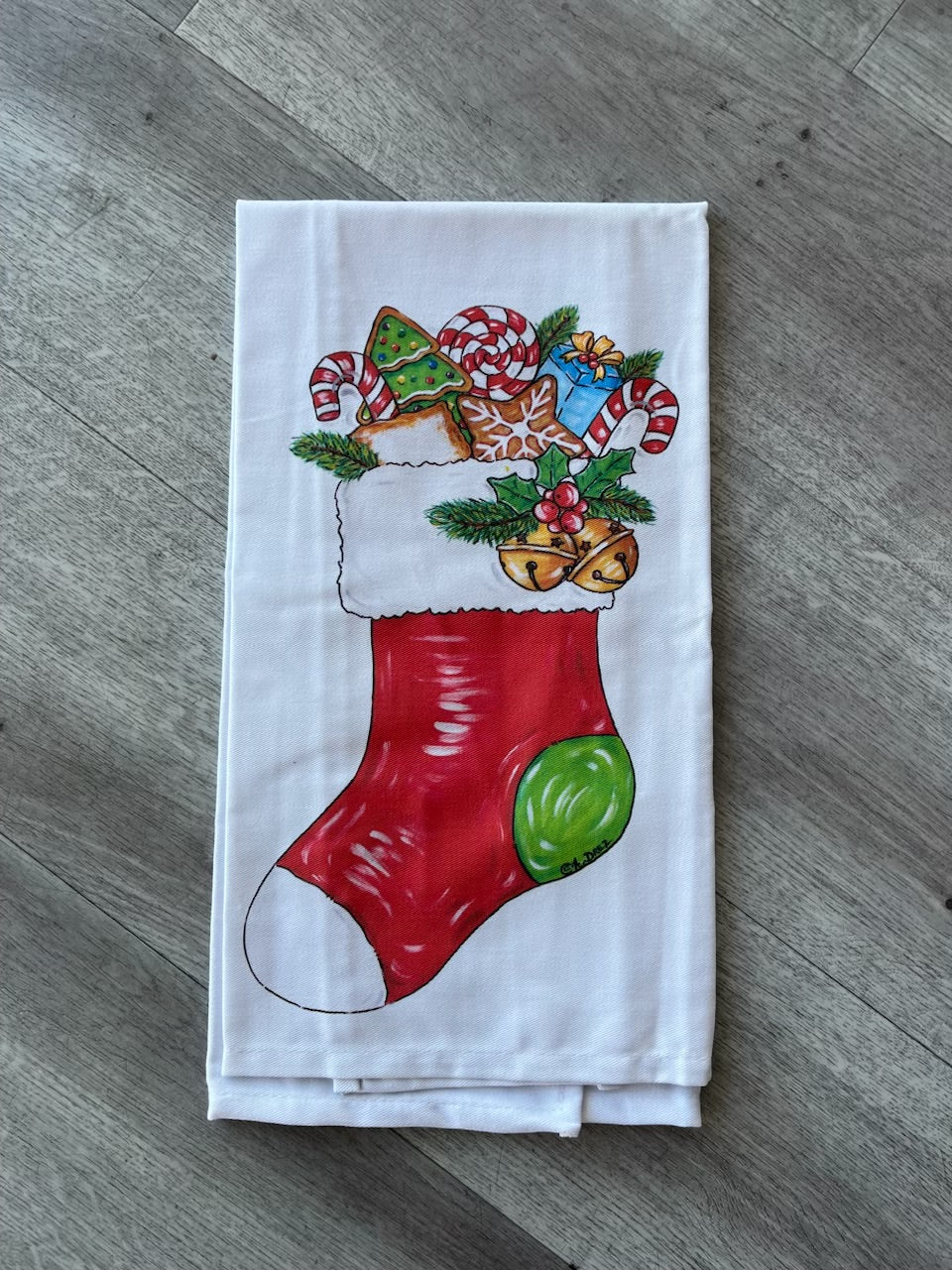 Stocking Tea Towel