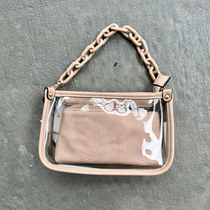 Jessica Clear Crossbody Bag With Chainstrap – Free Souls Boutique
