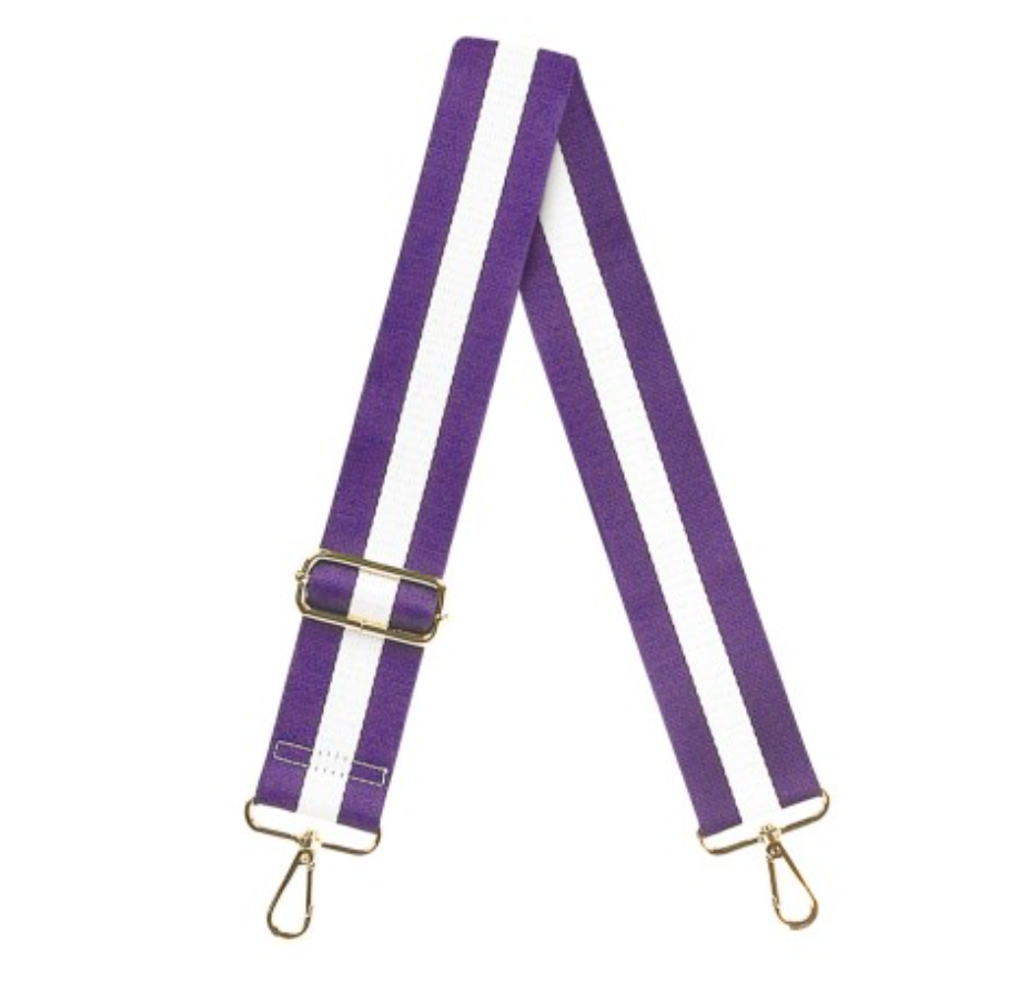 Purple Stripe Crossbody Strap