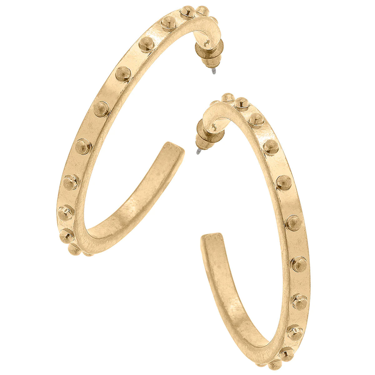 MIA Gold Studded Hoops