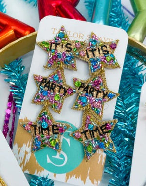 Party Time Star Earrings