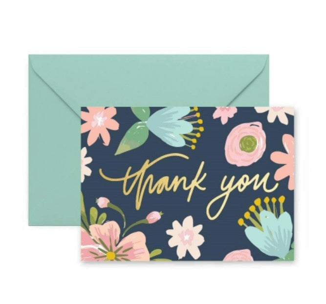 Thank You Floral Greeting Card