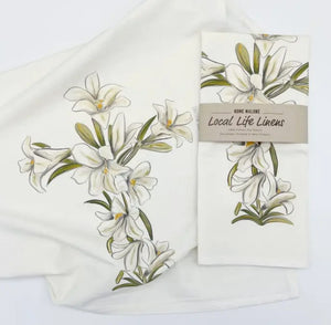 Lily Cross Tea Towel