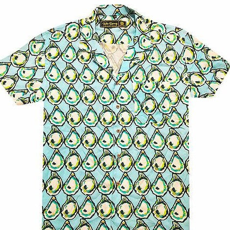 Cisco Brewers Southern Tide Oyster Print Buttonn Down Shirt