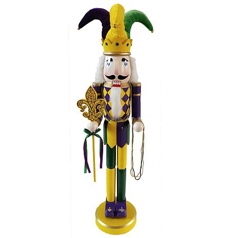 36" Mardi Gras Nutcracker